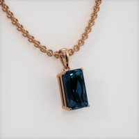 6.90 Ct. Gemstone Pendant, 14K Rose Gold 2