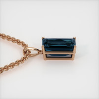 6.90 Ct. Gemstone Pendant, 14K Rose Gold 3