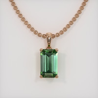 2.07 Ct. Gemstone Pendant, 14K Rose Gold 1