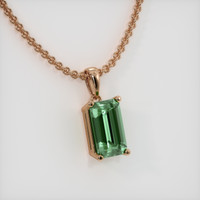 2.07 Ct. Gemstone Pendant, 14K Rose Gold 2