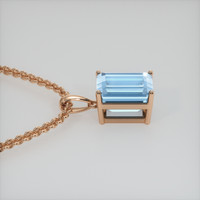 2.92 Ct. Gemstone Pendant, 14K Rose Gold 3