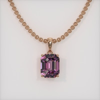 2.80 Ct. Gemstone Pendant, 14K Rose Gold 1