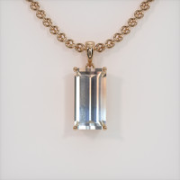 5.90 Ct. Gemstone Pendant, 14K Rose Gold 1