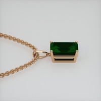 2.04 Ct. Gemstone Pendant, 14K Rose Gold 3