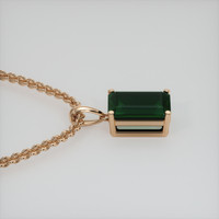 3.17 Ct. Gemstone Pendant, 14K Rose Gold 3