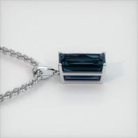 6.90 Ct. Gemstone Pendant, 14K White Gold 3