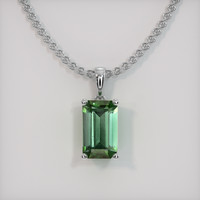 2.07 Ct. Gemstone Pendant, 14K White Gold 1