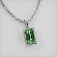 2.07 Ct. Gemstone Pendant, 14K White Gold 2