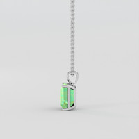 5.77 Ct. Bi Color Fluorite Pendant, 14K White Gold 3