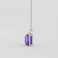 17.13 Ct. Purple Amethyst Pendant, 14K White Gold 3