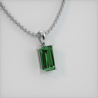 3.30 Ct. Gemstone Pendant, 14K White Gold 2