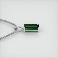 3.30 Ct. Gemstone Pendant, 14K White Gold 3