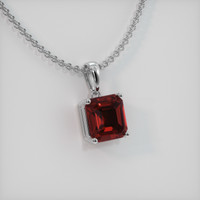 1.52 Ct. Gemstone Pendant, 14K White Gold 2