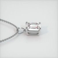 2.00 Ct. Gemstone Pendant, 14K White Gold 3