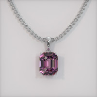 2.80 Ct. Gemstone Pendant, 14K White Gold 1