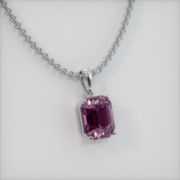 2.80 Ct. Gemstone Pendant, 14K White Gold 2