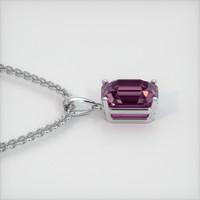 2.80 Ct. Gemstone Pendant, 14K White Gold 3