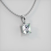 0.84 Ct. Gemstone Pendant, 14K White Gold 2