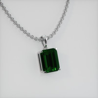 3.17 Ct. Gemstone Pendant, 14K White Gold 2