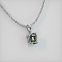 1.49 Ct. Sapphire Pendant, 14K White Gold 2
