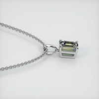 1.49 Ct. Sapphire Pendant, 14K White Gold 3
