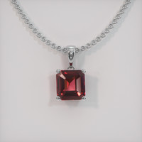 1.71 Ct. Gemstone Pendant, 18K White Gold 1