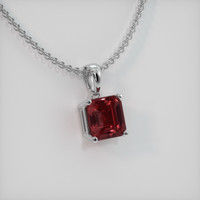 1.71 Ct. Gemstone Pendant, 18K White Gold 2