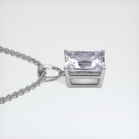 3.43 Ct. Gemstone Pendant, 18K White Gold 3