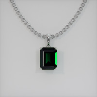 2.04 Ct. Gemstone Pendant, 18K White Gold 1