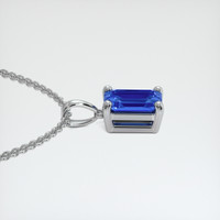0.55 Ct. Sapphire Pendant, 18K White Gold 3