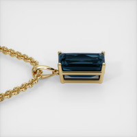 6.90 Ct. Gemstone Pendant, 14K Yellow Gold 3