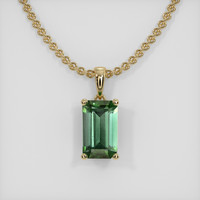 2.07 Ct. Gemstone Pendant, 14K Yellow Gold 1