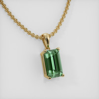 2.07 Ct. Gemstone Pendant, 14K Yellow Gold 2