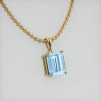 2.92 Ct. Gemstone Pendant, 14K Yellow Gold 2