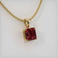 1.71 Ct. Gemstone Pendant, 14K Yellow Gold 2