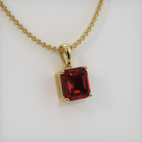 1.52 Ct. Gemstone Pendant, 14K Yellow Gold 2