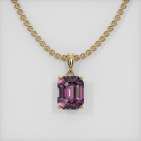 2.80 Ct. Gemstone Pendant, 14K Yellow Gold 1