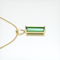 0.87 Ct. Gemstone Pendant, 14K Yellow Gold 3