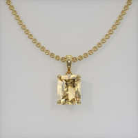 1.77 Ct. Gemstone Pendant, 18K Yellow Gold 1