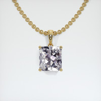 3.43 Ct. Gemstone Pendant, 18K Yellow Gold 1