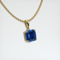 1.29 Ct. Sapphire Pendant, 18K Yellow Gold 2