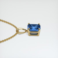 1.29 Ct. Sapphire Pendant, 18K Yellow Gold 3