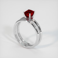 1.65 Ct. Ruby Ring, Platinum 950 2