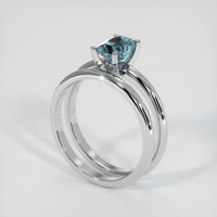 1.33 Ct. Sapphire Ring, Platinum 950 2