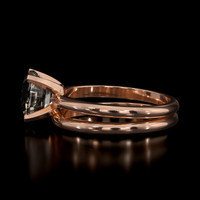 2.26 Ct. White Sapphire Ring, 14K Rose Gold 4