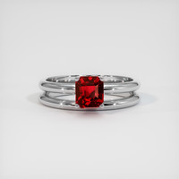 1.65 Ct. Ruby Ring, 14K White Gold 1