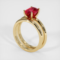 2.31 Ct. Ruby Ring, 14K Yellow Gold 2