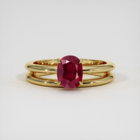 1.80 Ct. Ruby Ring, 14K Yellow Gold 1