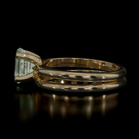 1.23 Ct. Green Sapphire Ring, 14K Yellow Gold 4