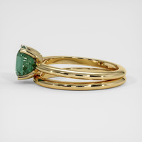 2.02 Ct. Bluish Green Sapphire Ring, 14K Yellow Gold 4